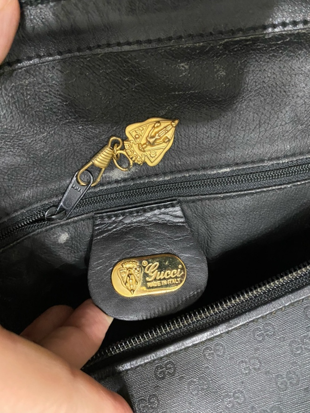 XL Gucci Travel Bag Duffel Micro GG Monogram Black Unisex Luggage Satchel - Picture 15 of 17